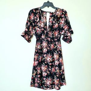 MONTEAU Floral Ruffled Spring Mini Dress